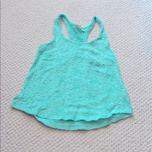 Mudd Lace Blue Tank Top Size Medium